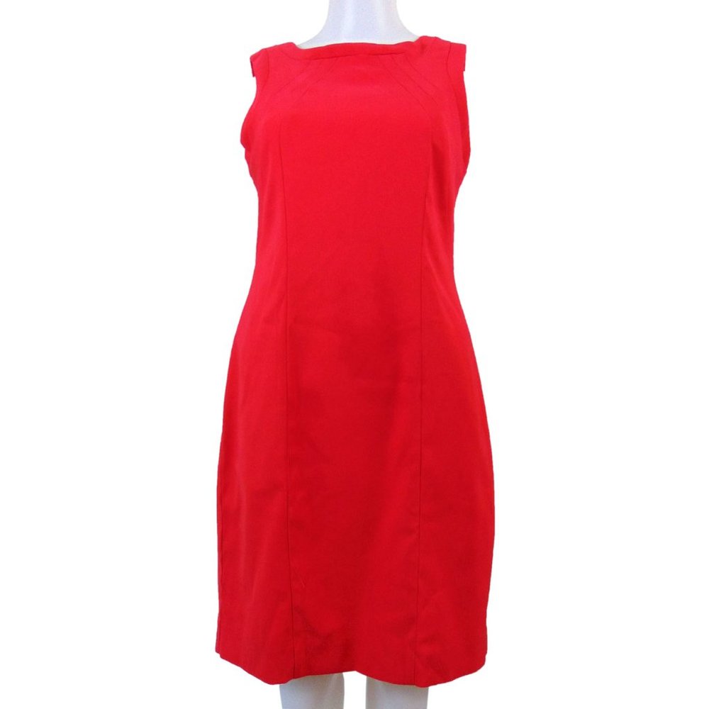 Jacob Red Sleeveless Sheath Dress - Size S